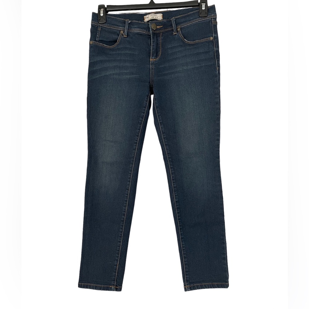 Free people skinny jeans size 28 low rise dark wash